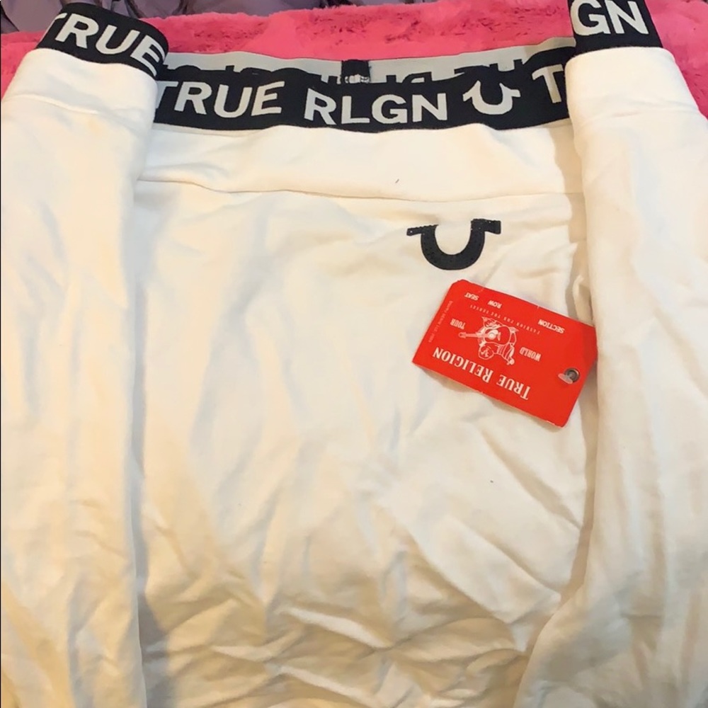 True religion off the shoulder sweater size xl